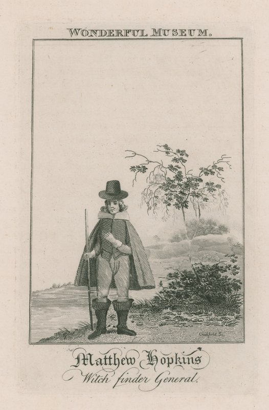 Portret van Matthew Hopkins door English School