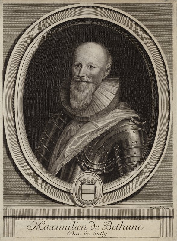 Portret van Maximilien de Béthune, Hertog van Sully door English School