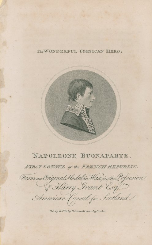Portret van Napoleon Bonaparte door English School