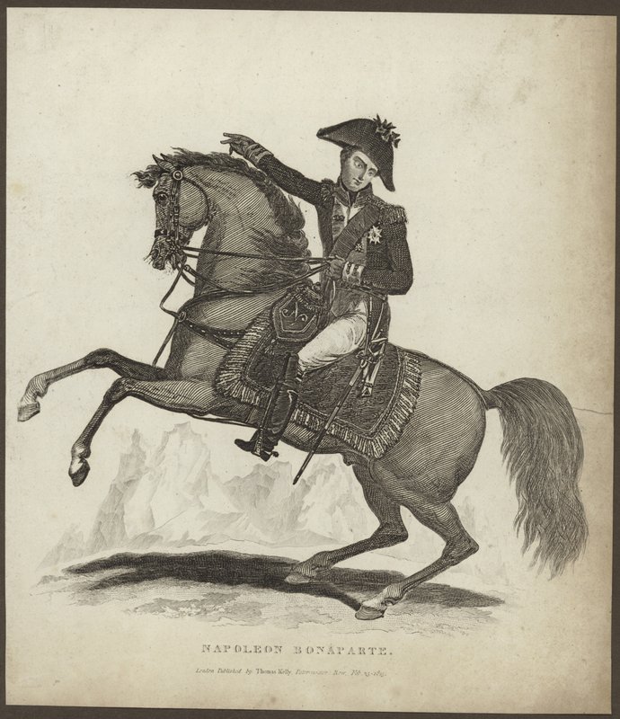 Portret van Napoleon Bonaparte door English School