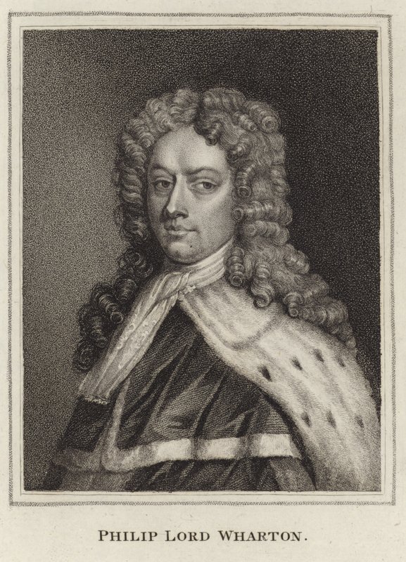 Portret van Philip Wharton door English School