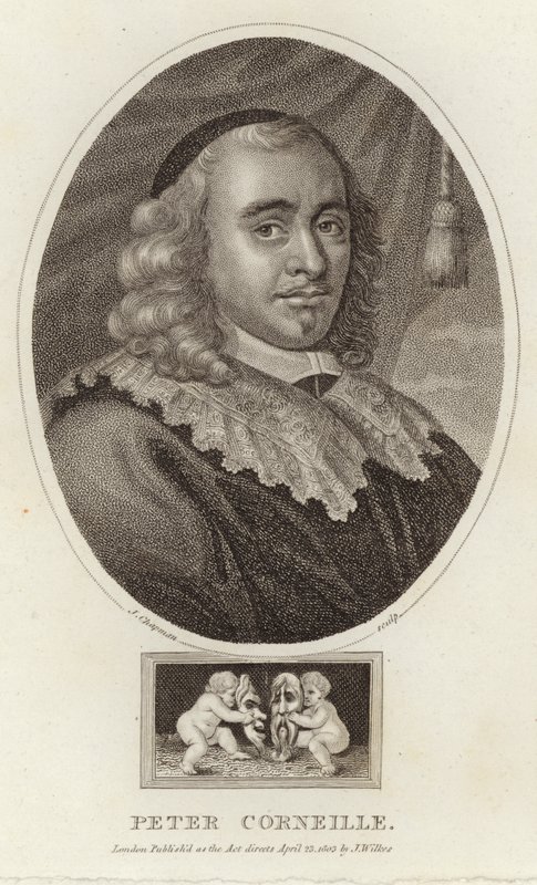 Portret van Pierre Corneille door English School