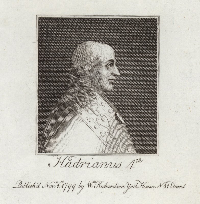 Portret van Paus Adrianus IV door English School
