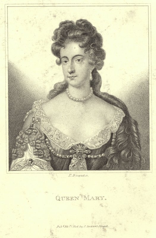 Portret van Koningin Maria I van Engeland en Ierland door English School