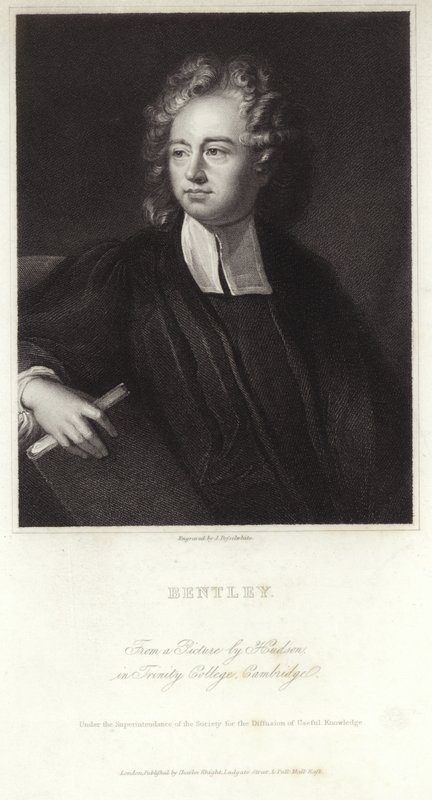 Portret van Richard Bentley door English School