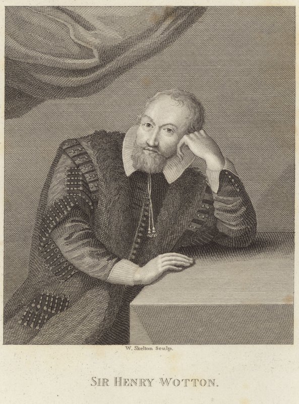 Portret van Sir Henry Wotton door English School