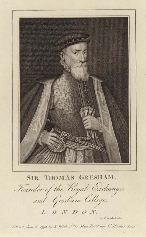 Portret van Sir Thomas Gresham door English School