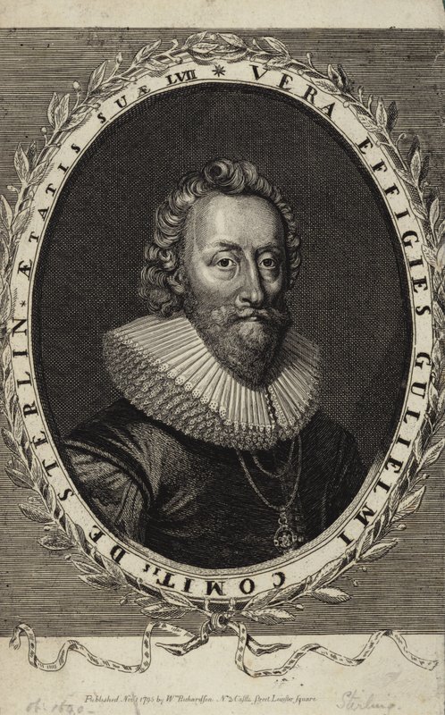 Portret van William Alexander, Graaf van Stirling door English School