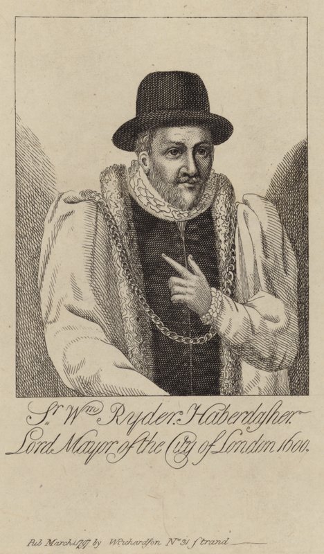 Portret van William Ryder door English School