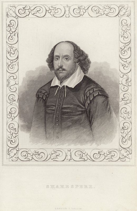 Portret van William Shakespeare door English School