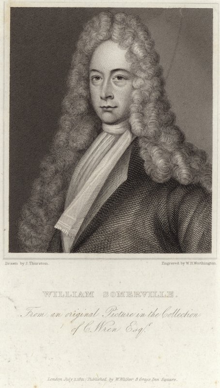 Portret van William Somerville door English School