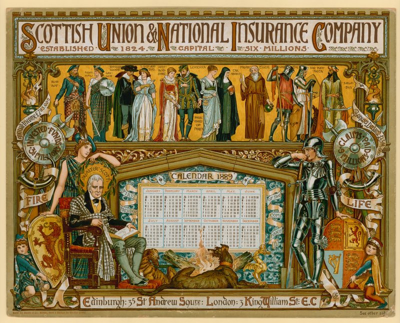 Poster voor Scottish Union & National Insurance Company door English School
