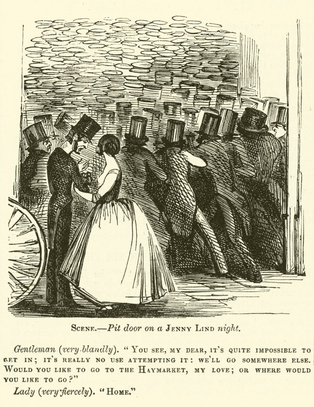 Punch cartoon: Jenny Lind door English School