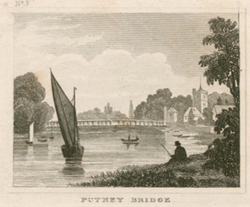 Putney Bridge, Londen door English School