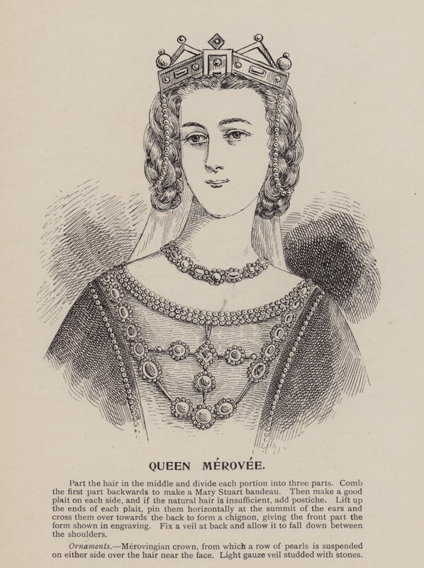 Queen Merovee (engraving) door English School