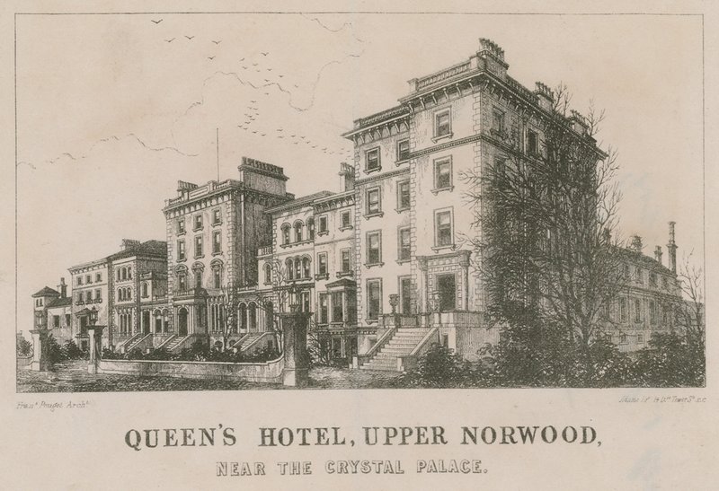 Queens Hotel, Upper Norwood, nabij het Crystal Palace door English School