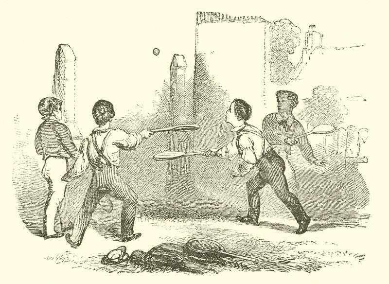 Rackets (gravure) door English School