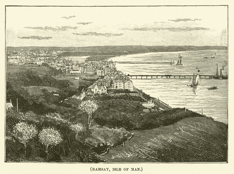 Ramsay, eiland Man (gravure) door English School