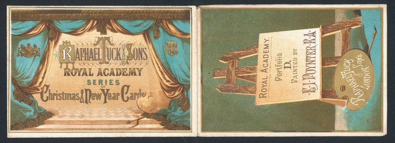 Raphael Tuck & Sons Royal Academy Serie van Kerst- en Nieuwjaarskaarten door English School