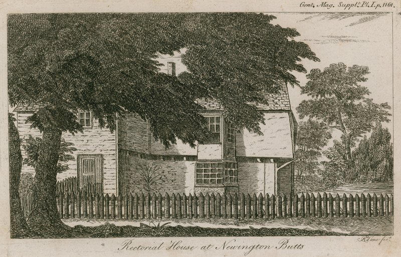 Rectoriaal huis in Newington Butts, Southwark, Londen door English School