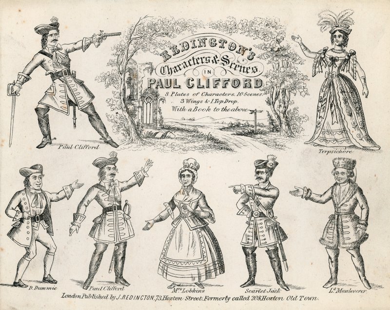 Redingtons Karakters en Scènes in Paul Clifford door English School