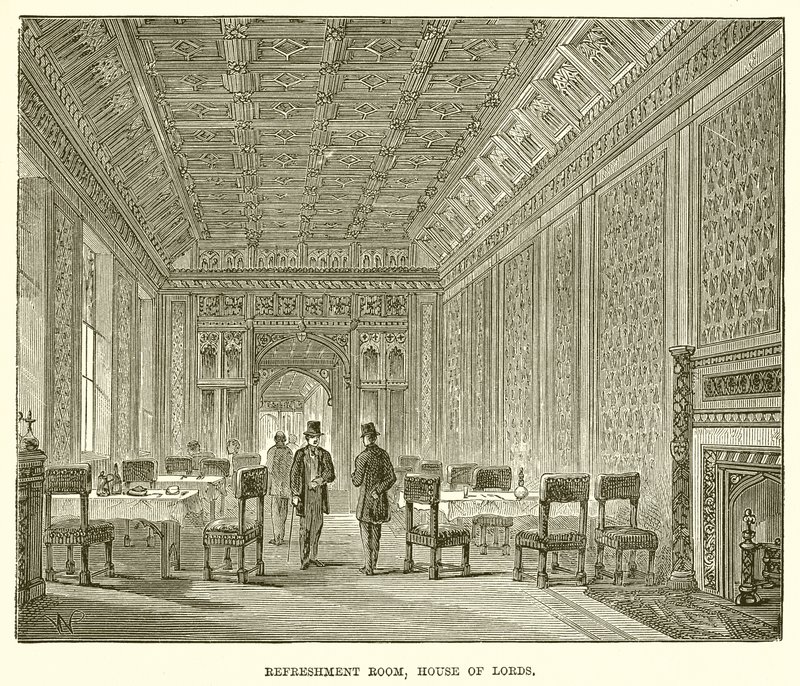 Verfrissingskamer, House of Lords door English School