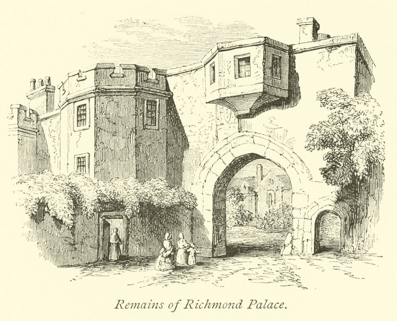 Overblijfselen van Richmond Paleis door English School