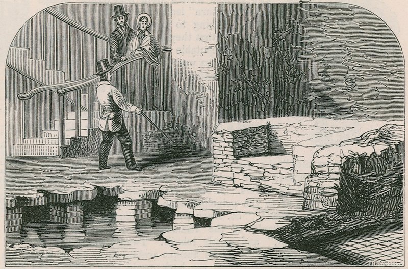 Overblijfselen van Romeins huis, Coal Exchange door English School