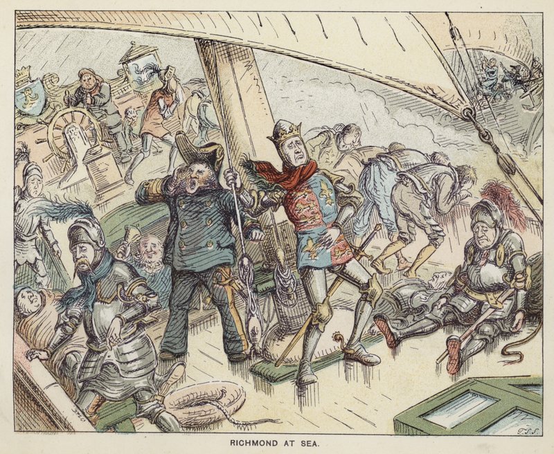 Richmond (de toekomstige koning Hendrik VII) op zee door English School