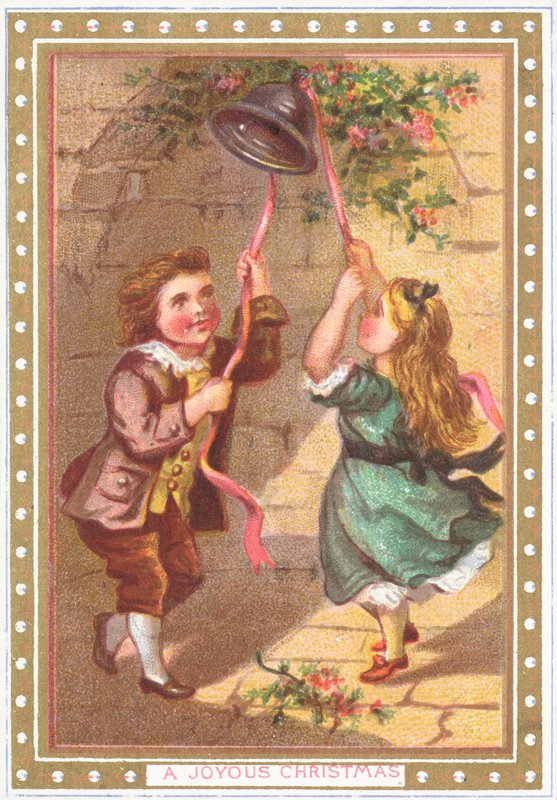 De bel luiden, kerstkaart door English School