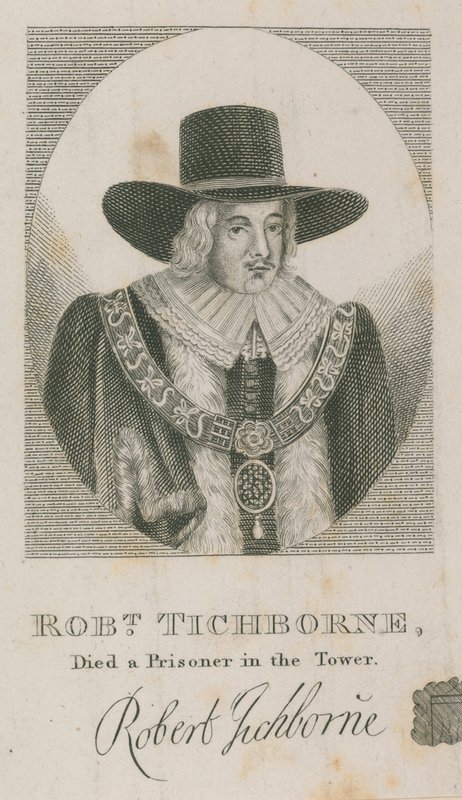 Robert Tichborne, stierf als gevangene in de Tower; burgemeester van Londen 1651 door English School