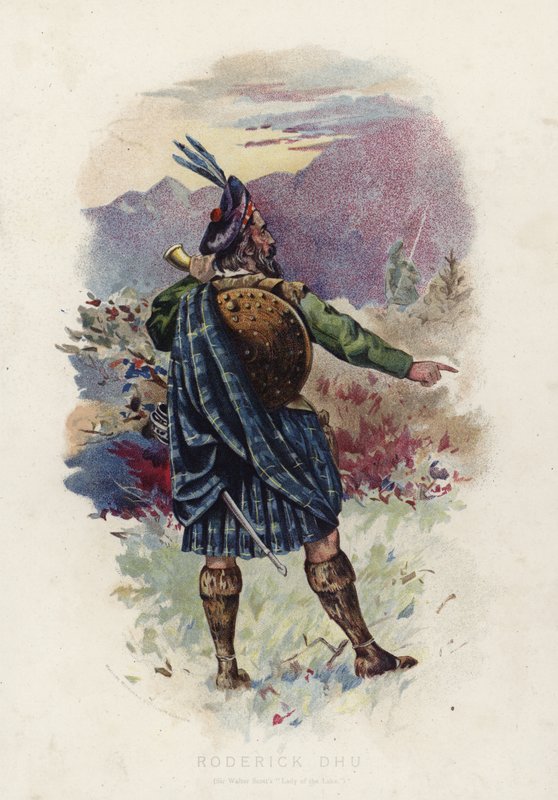 Roderick Dhu, uit Sir Walter Scotts Lady of the Lake door English School