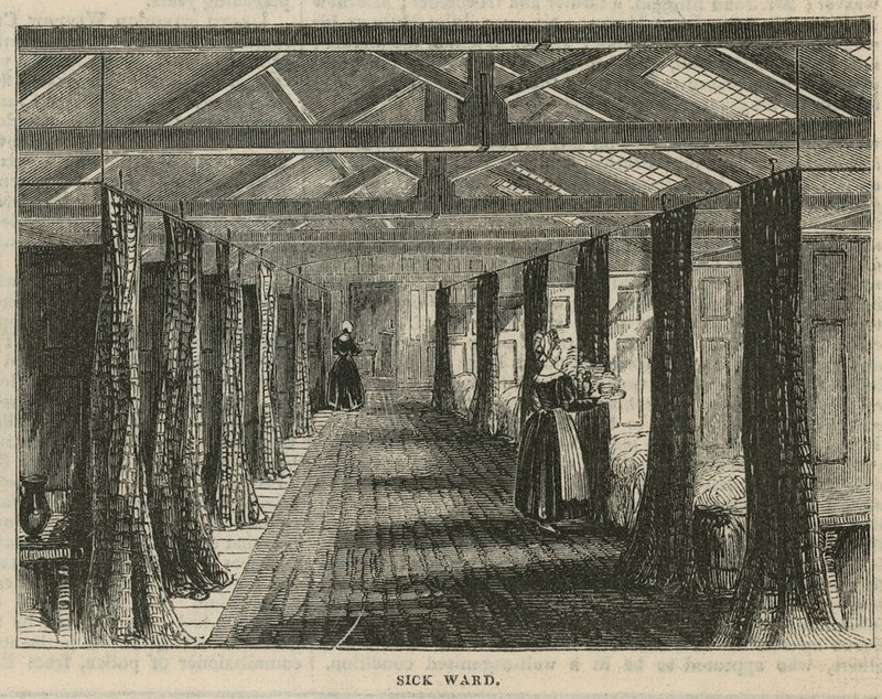 Royal Free Hospital, Londen: Ziekenzaal door English School