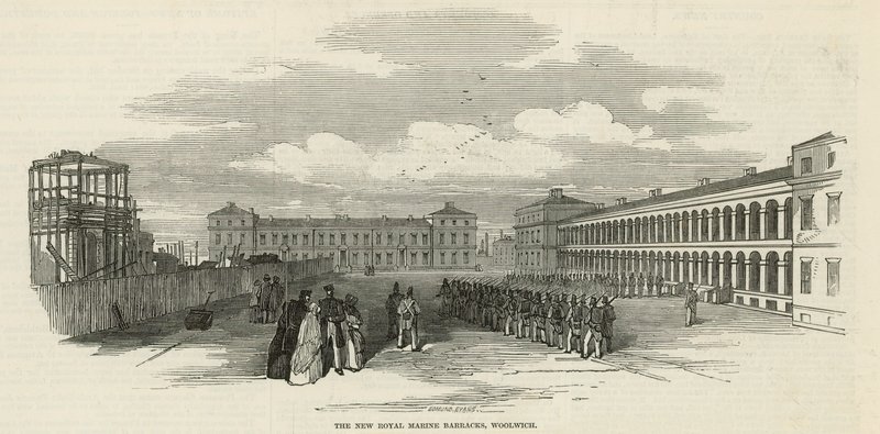 Koninklijke Marinierskazerne in Woolwich door English School