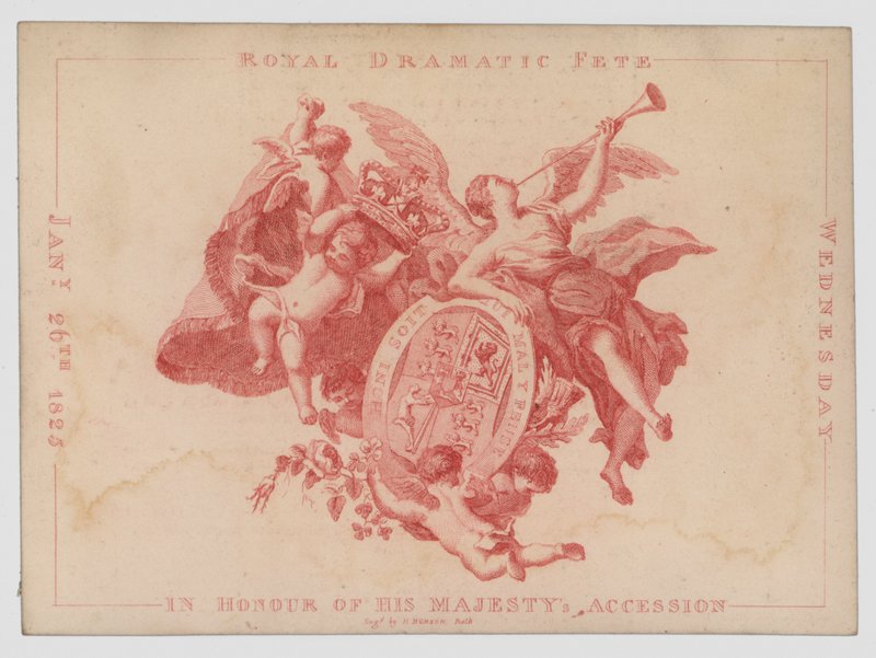 Koninklijk dramatisch feest ter ere van de verjaardag van de troonsbestijging van koning George IV, 26 januari 1825 door English School