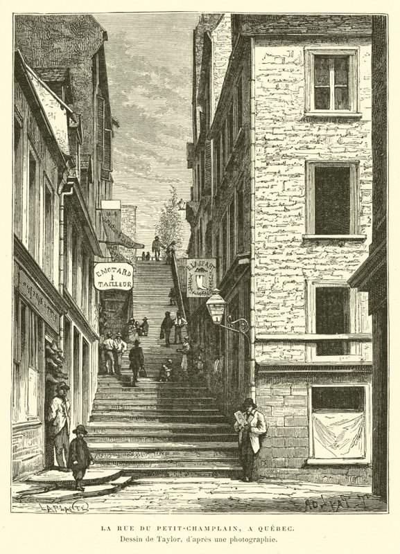 Rue du Petit-Chaplain, Quebec City, Canada door English School