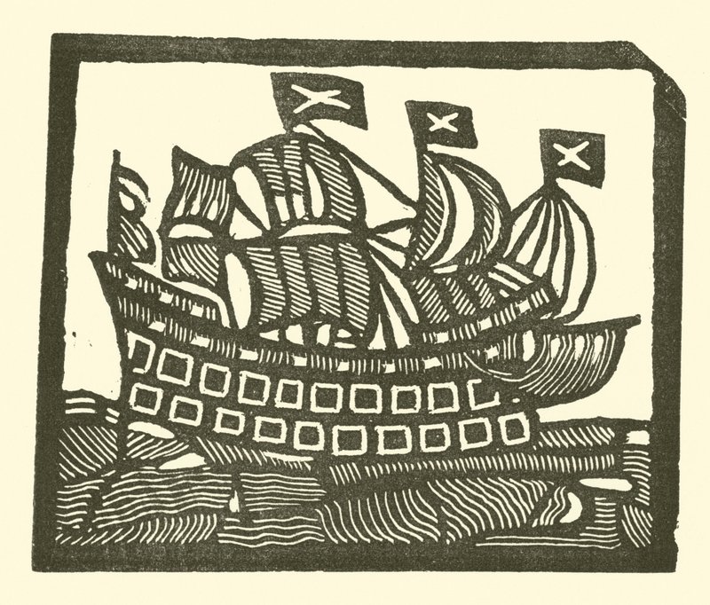 Zeilschip door English School