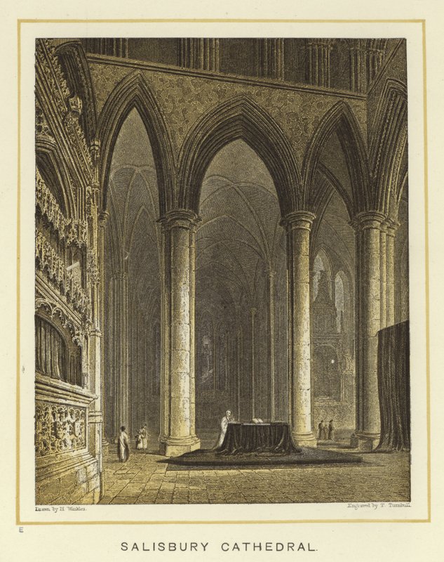 Kathedraal van Salisbury door English School