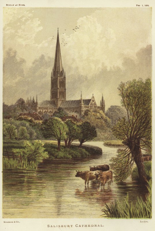 Kathedraal van Salisbury in Salisbury door English School