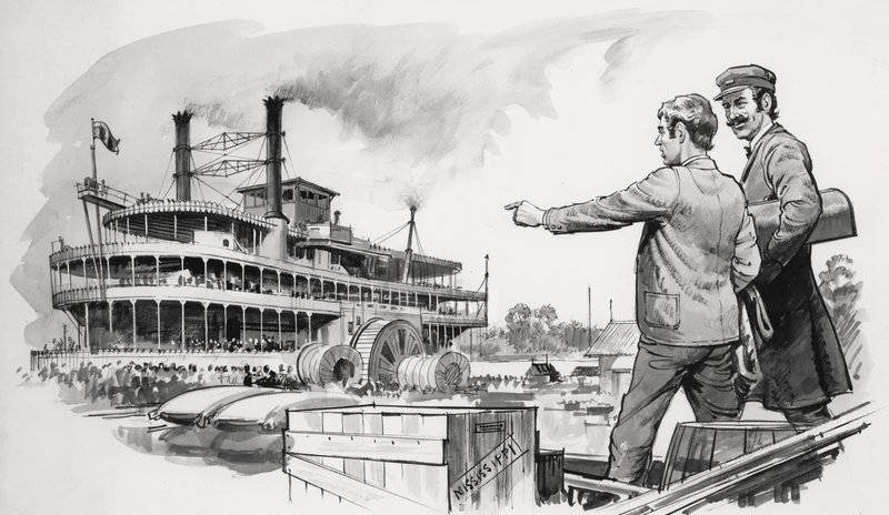 Samuel Langhorne Clemens, Mark Twain door English School