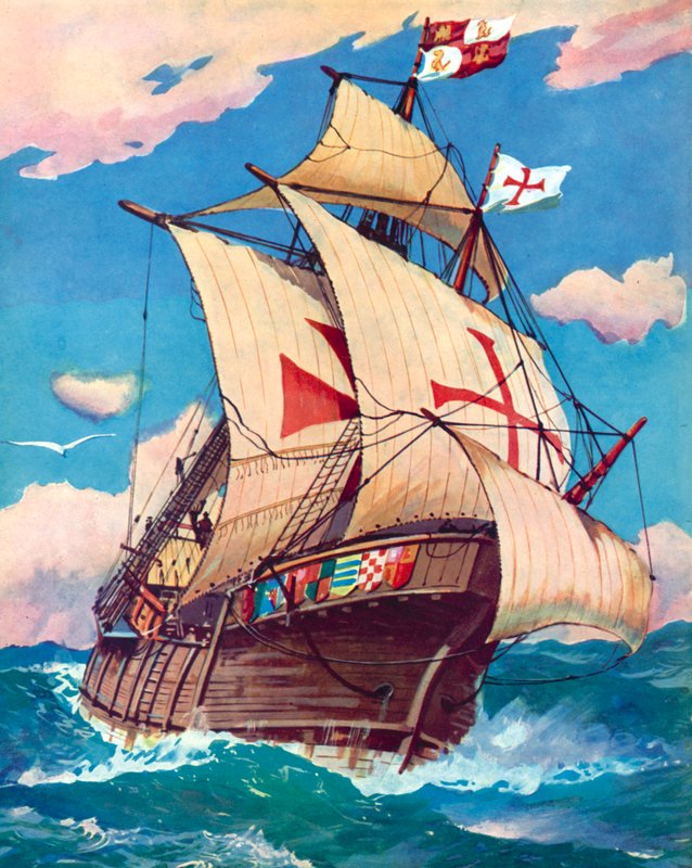 Santa Maria, Christopher Columbus door English School