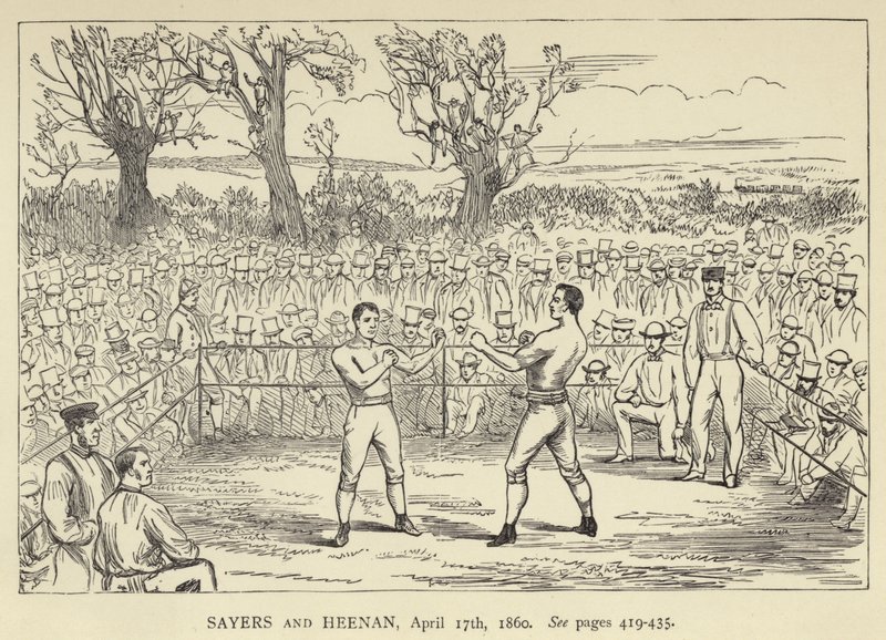 Sayers en Heenan, 17 april 1860 door English School