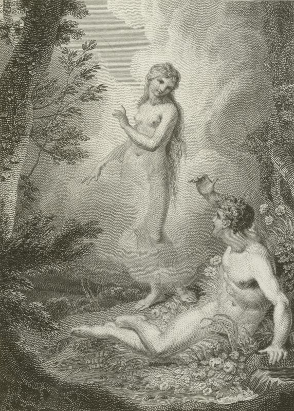Scène uit Paradise Lost, door John Milton door English School