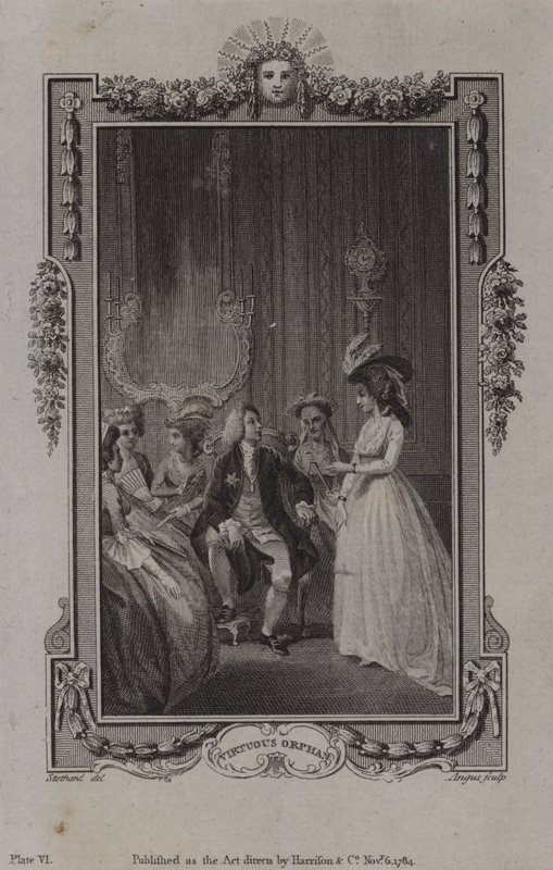 Scène uit De deugdzame wees, door Mary Collyer door English School