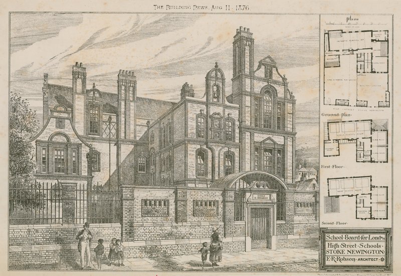 Schoolbestuur voor Londen, High Street Schools, Stoke Newington, Londen door English School