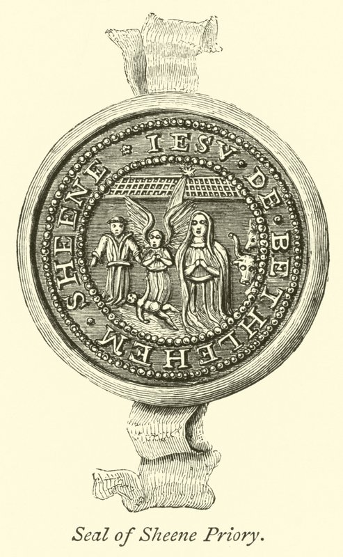 Zegel van Sheene Priory door English School
