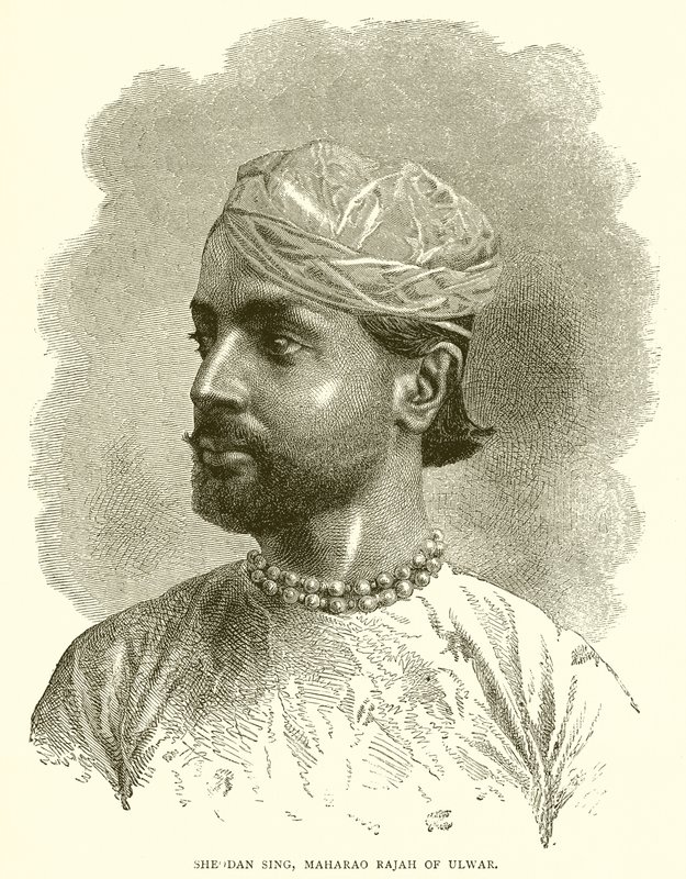 Sheodan Singh, Maharao Rajah van Ulwar door English School