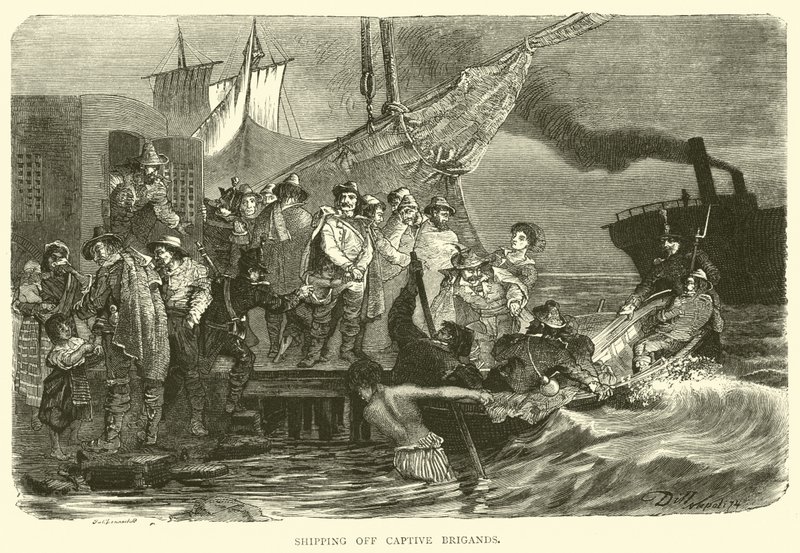 Scheepvaart met Gevangengenomen Bandieten door English School