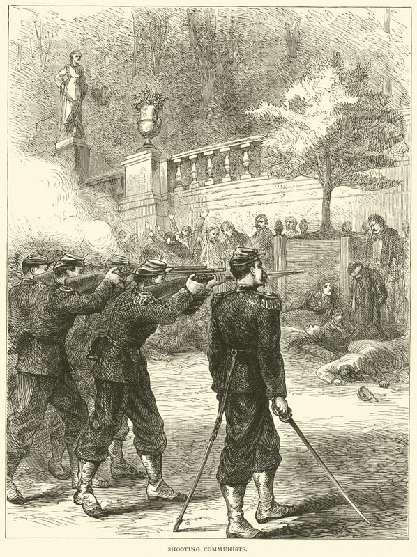Communisten neerschieten, 1871 door English School