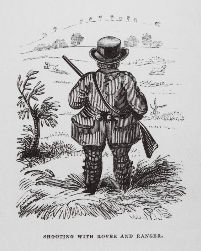 Schieten met Rover en Ranger (gravure) door English School